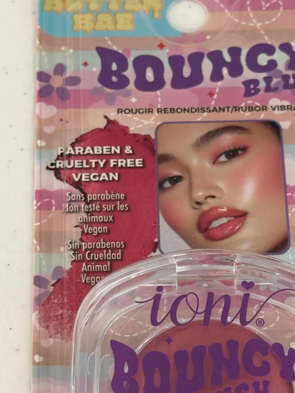 Ioni Butter Bae Bouncy Blush Rose Petal Cheek Lip Color New